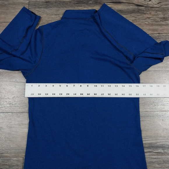 Patagonia Capilene 2 Lightweight 1/4 Zip Neck Shirt Mens Size S Blue Baselayer - Picture 7 of 7